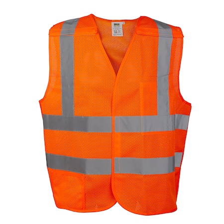 Cordova Breakaway Safety Vest, Type R, Class 2, Mesh - Orange, XL VB230PXL